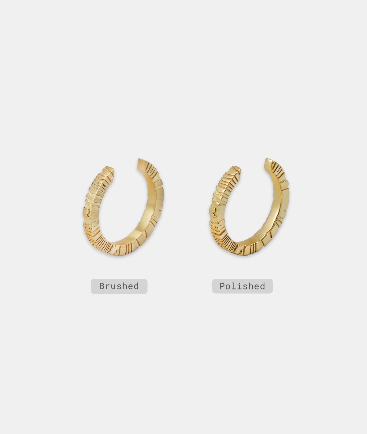 18K Gold Open Hoop Ring