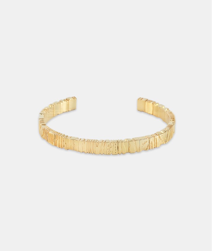 18K Gold Flexible Bangle