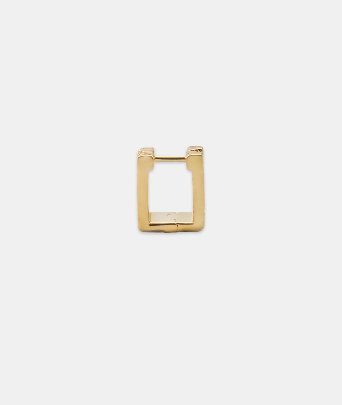 18K Gold Block Hoops