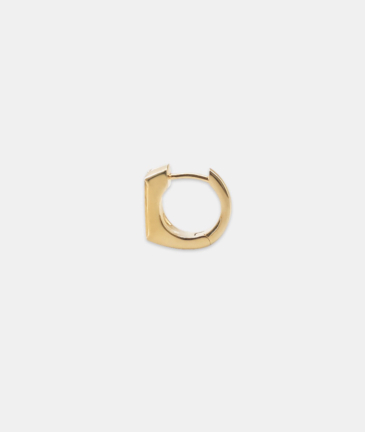 18K Gold Round Hoops