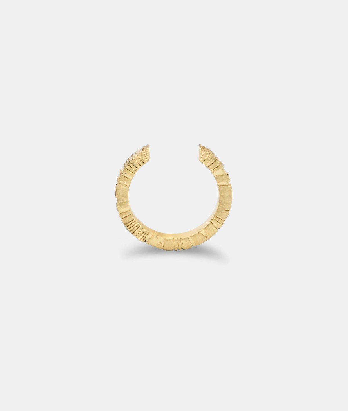 18K Gold Open Hoop Ring
