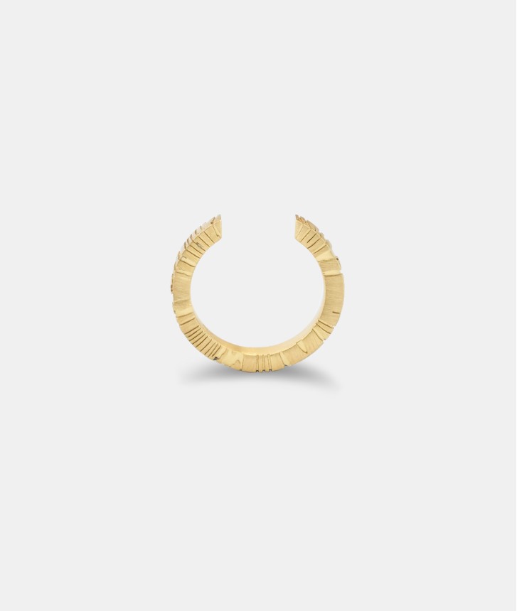 18K Gold Open Hoop Ring