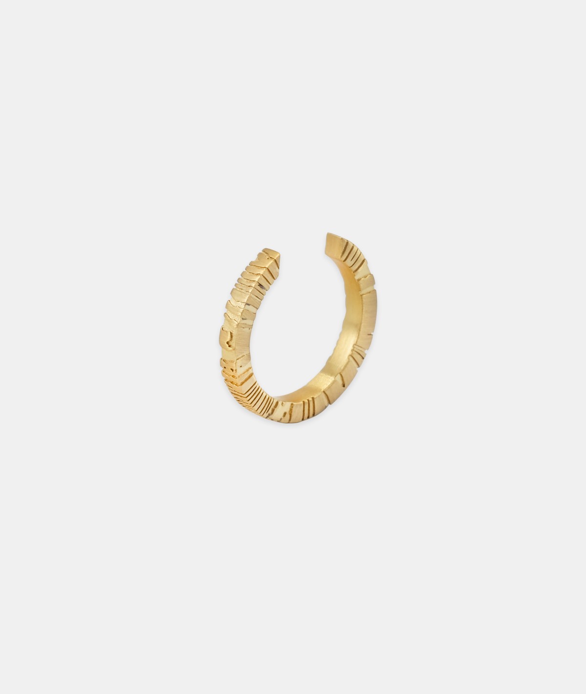 18K Gold Open Hoop Ring