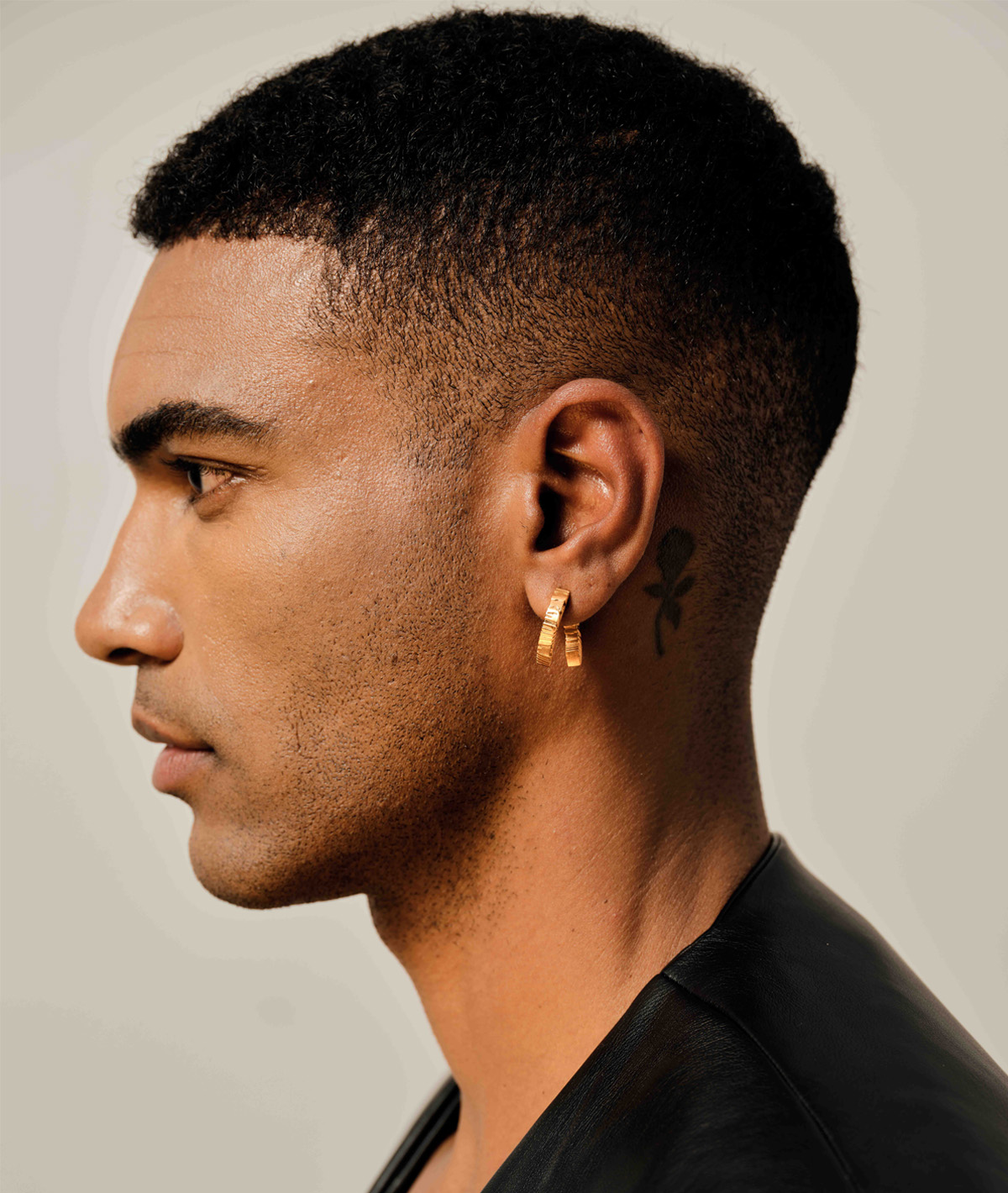 18K Gold Open Hoop Earring